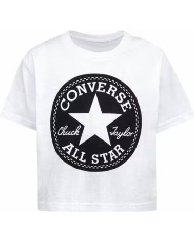CONVERSE CAMISETA SIGNATURE CHUCK PATCH BOXY TEE 469787 001 BRANCO BLANCO