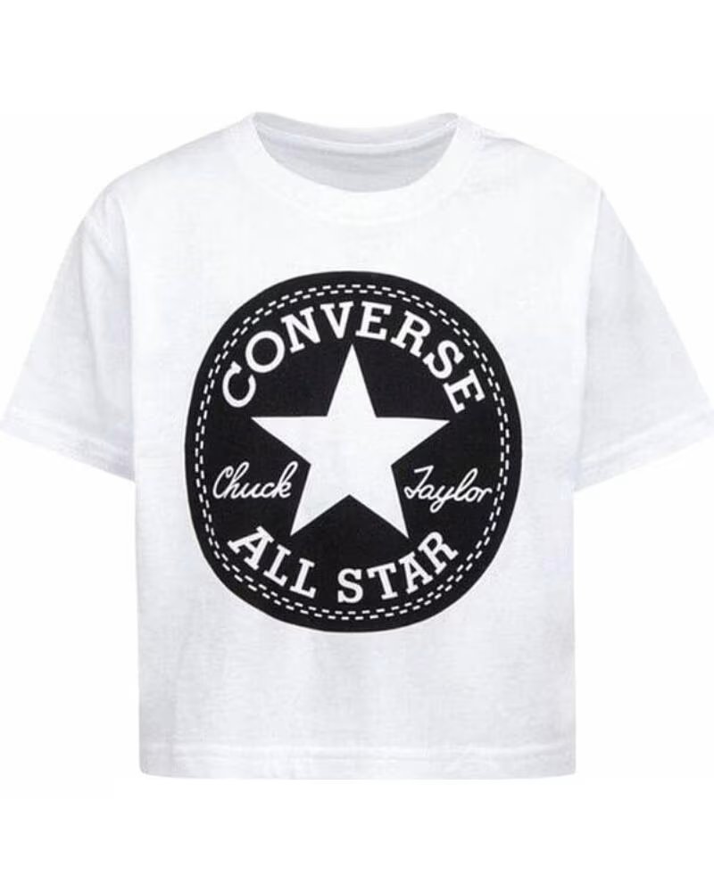 CONVERSE CAMISETA SIGNATURE CHUCK PATCH BOXY TEE 469787 001 BRANCO BLANCO