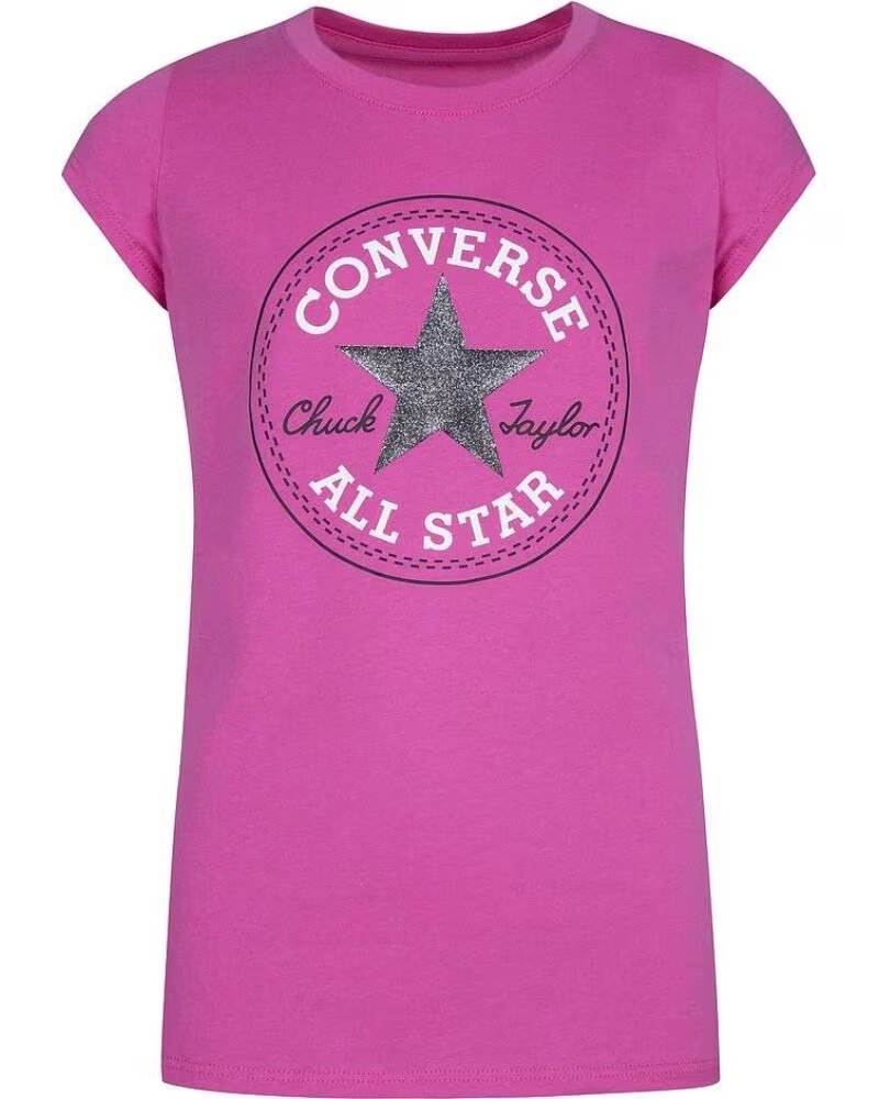 CONVERSE T-SHIRT CHUCK PATCH TEE 468992 A3J ROSA