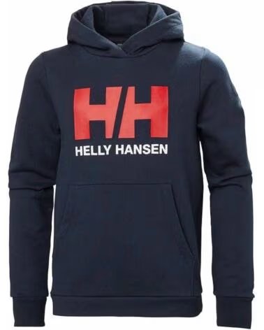HELLY HANSEN FELPA JR HH LOGO HOODIE 20 41677 597 BLU MARINO AZUL