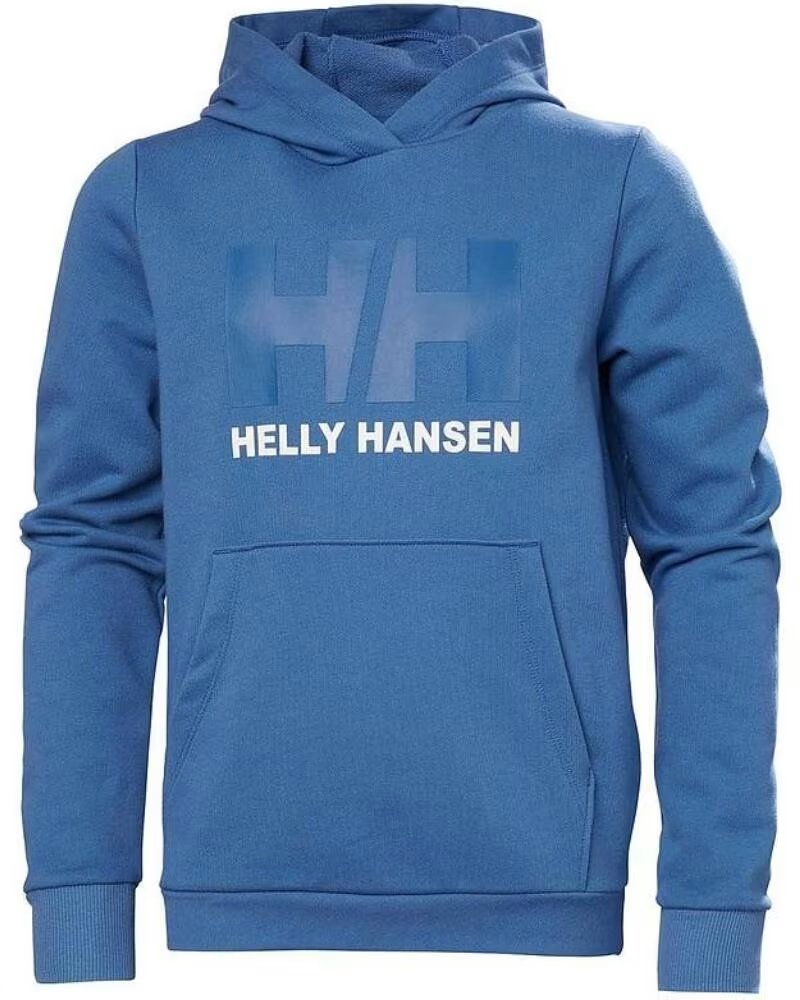 HELLY HANSEN FELPA JR HH LOGO HOODIE 20 41677 636 BLU AZUL