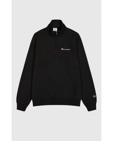 CHAMPION SWEATSHIRT HALF ZIP 220263 NBK NOIR NEGRO