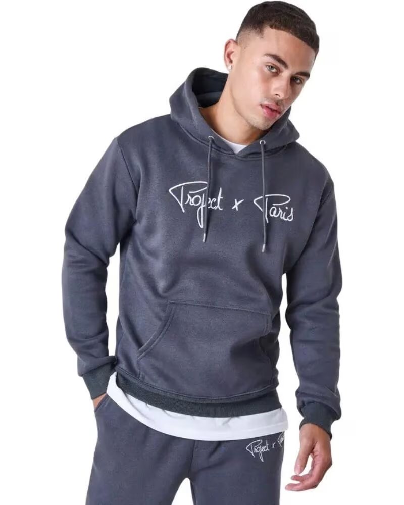 PROJECT X PARIS FELPA CON CAPPUCCIO HOODIE 1920010 DG2W GRIGIO GRIS