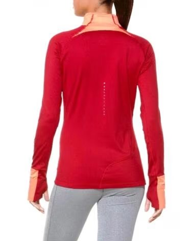 ASICS LANGARMSHIRT WINTER 1-2 ZIP 126254 6010 ORANGE NARANJA