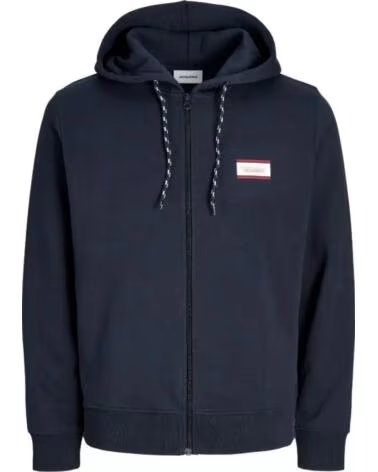 JACK AND JONES SWEAT À CAPUCHE ET ZIPPÉ JJBUSTER 12298627 AZUL