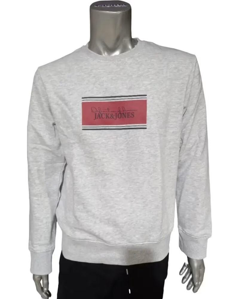 JACK AND JONES CAMISOLA SWEATSHIRT CREW NECK 12298626 GRIS
