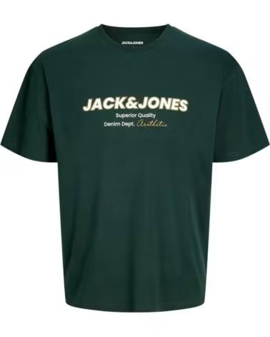 JACK AND JONES 12298470 T-SHIRT JJABBO SS CREW NECK VERDE