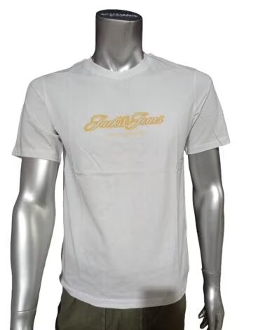 CAMISETA JACK AND JONES JORCATSKILLS BALLONN TEE SS CN FST 12297893 BRANCA BLANCO