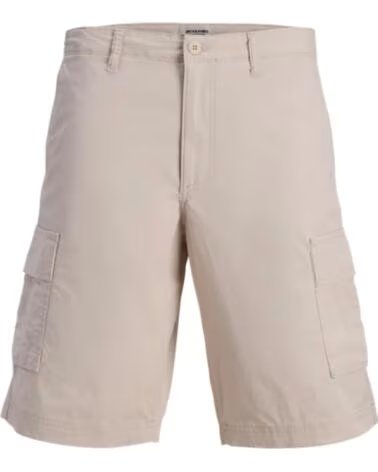JACK AND JONES PANTALÓN CORTO CARGO JPSTCOLE MATTY 12292263 BEIGE