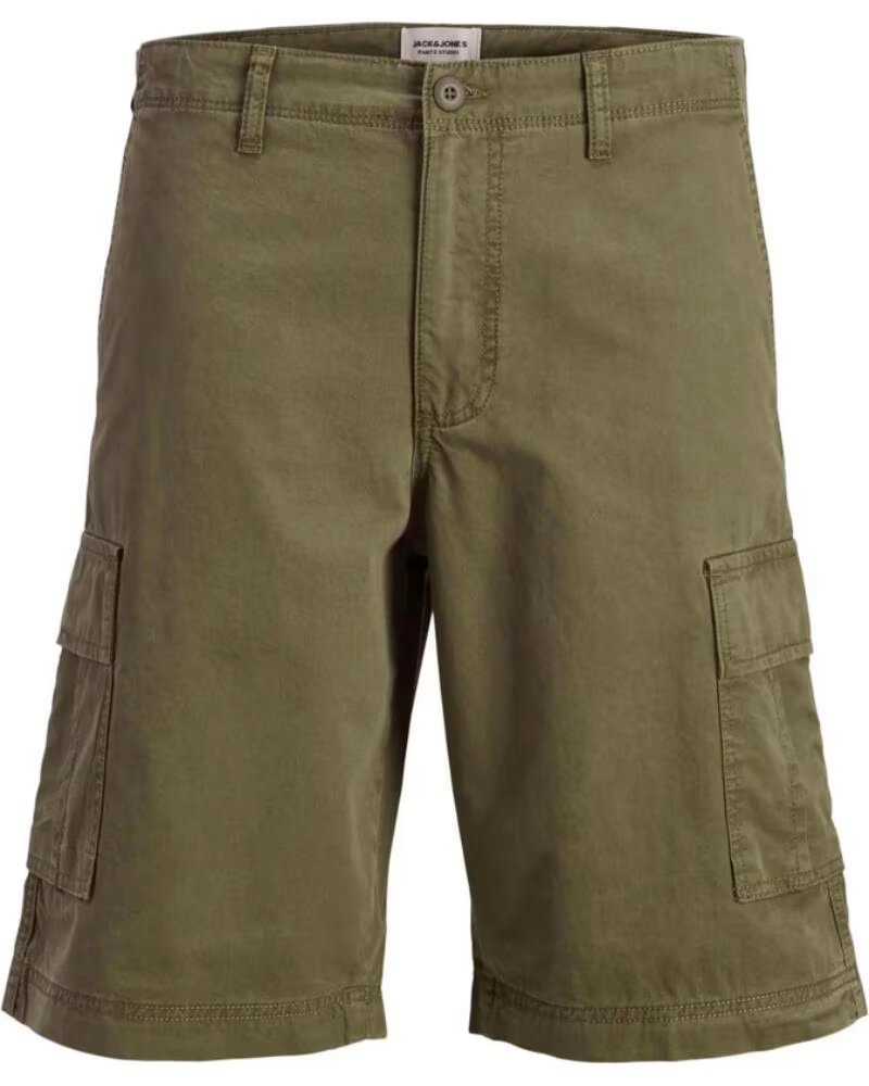 JACK AND JONES PANTALONCINI CARGO JPSTCOLE MATTY 12292263 VERDE