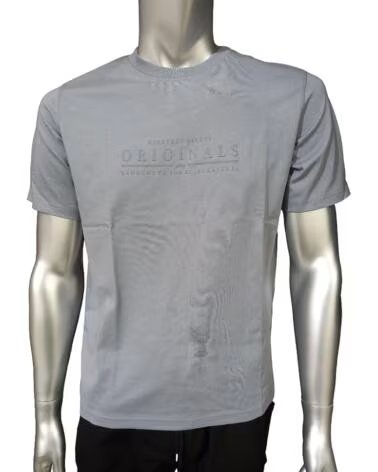 JACK AND JONES CAMISETA JORCATSKILLS MINIMAL TEE CREW NECK 12290315 GRIS