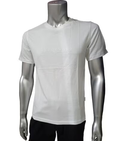 T-SHIRT JACK & JONES JORCATSKILLS MINIMAL TEE CREW NECK LN 12290315 BLANC BLANCO