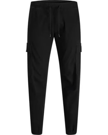 JACK AND JONES PANTALONES DE AJUSTE RELAJADO 12289589 NEGRO