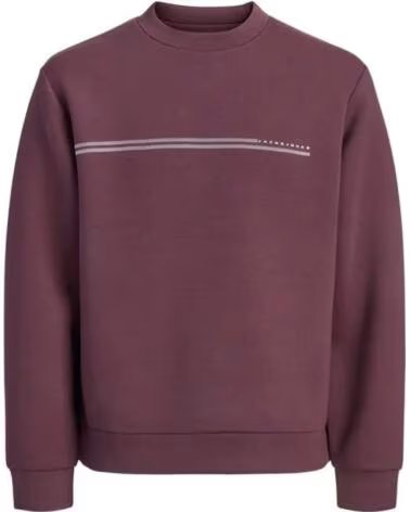 JACK AND JONES FELPA JCOFUSION SCUBA SWEAT CREW NECK SN 12298498 MARRóN
