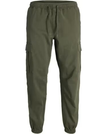 JACK AND JONES RELAXED FIT HOSE REGULAR SCHNITT 12289589 GRÜN VERDE
