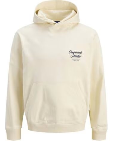 JACK AND JONES FELPA CON CAPPUCCIO JORNORREBRO 12283054 BEIGE