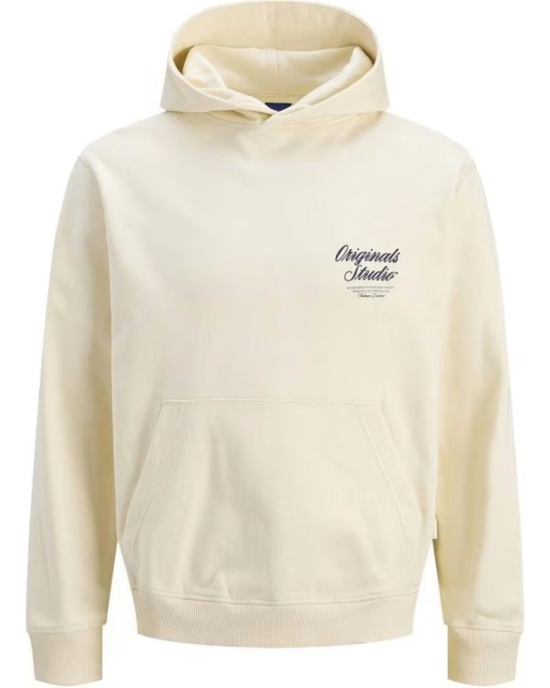 JACK AND JONES FELPA CON CAPPUCCIO JORNORREBRO 12283054 BEIGE