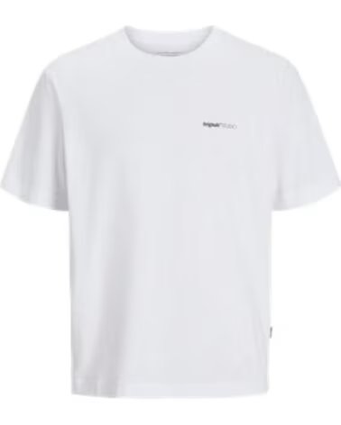 JACK AND JONES T-SHIRT JORVARENNA PAINTED BACK TEE 12273646 BLANCO