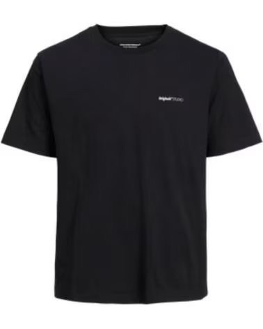 JACK AND JONES T-SHIRT JORVARENNA PAINTED BACK TEE SS CREW NECK 12273646 NEGRO
