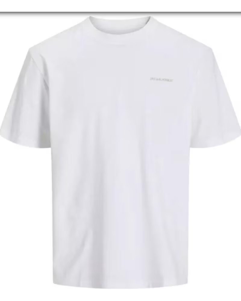 JACK AND JONES T-SHIRT JCOPACER BACK PRINT TEE 12273297 BRANCO BLANCO