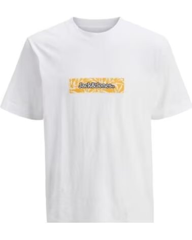 T-SHIRT JACK AND JONES JORSPLIT AOP BRANDING 12272993 BLANC BLANCO