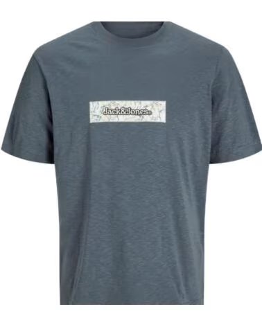 CAMISETA JACK AND JONES JORSPLIT AOP BRANDING 12272993 GRIS