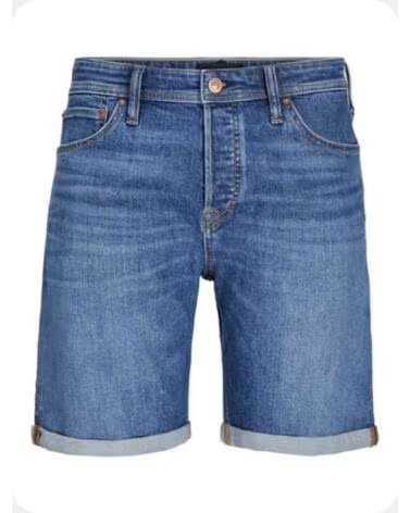 JACK AND JONES PANTALONCINI IN DENIM JJRICK JJORIGINAL AM 360 SN 12269612 AZUL