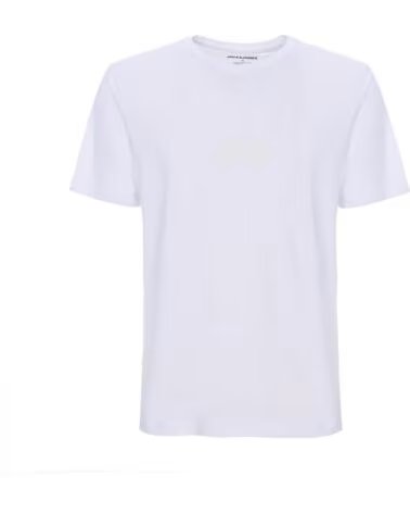 JACK AND JONES T-SHIRT JJORLA TEE SS CREW NEW 12270873 BRANCO BLANCO