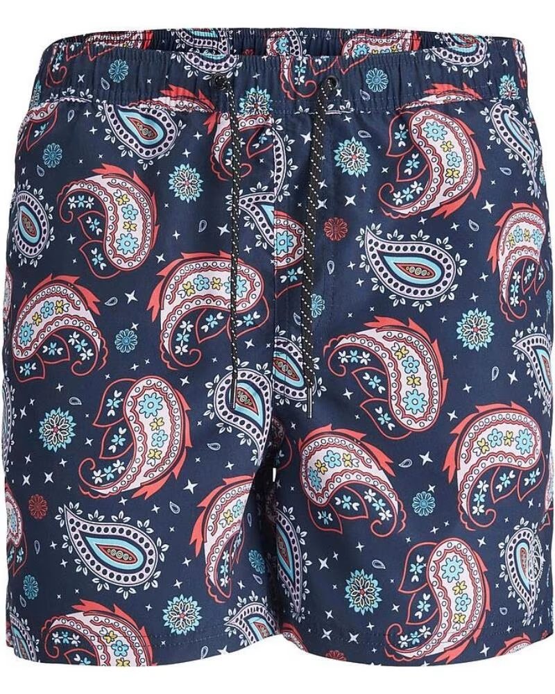 JACK AND JONES COSTUME MARE JPSTFIJI JJSWIM PAISLEY BLU NAVY AZUL