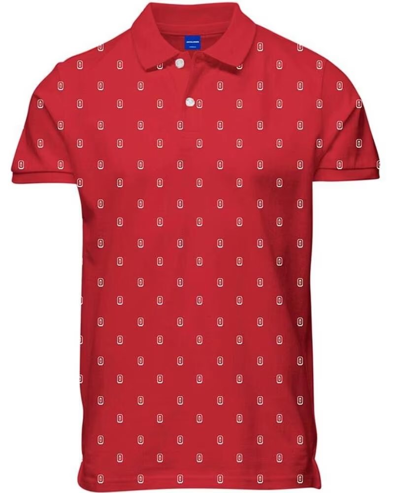 JACK AND JONES POLO JORCOLLECT SS FST 12232663 ROSSO ROJO