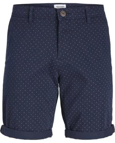 JACK AND JONES PANTALONCINI JPSTBOWIE SHORTS SA PRINTED MID SN 12230336 BLU MARINO AZUL