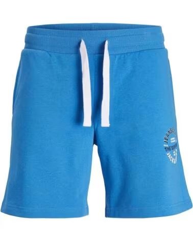 JACK AND JONES PANTALONCINI JPSTANDY SWEAT SHORT 12225087 BLU AZUL