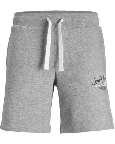 JACK AND JONES PANTALONCINI JPSTANDY SWEAT SHORT 12225087 GRIGIO GRIS