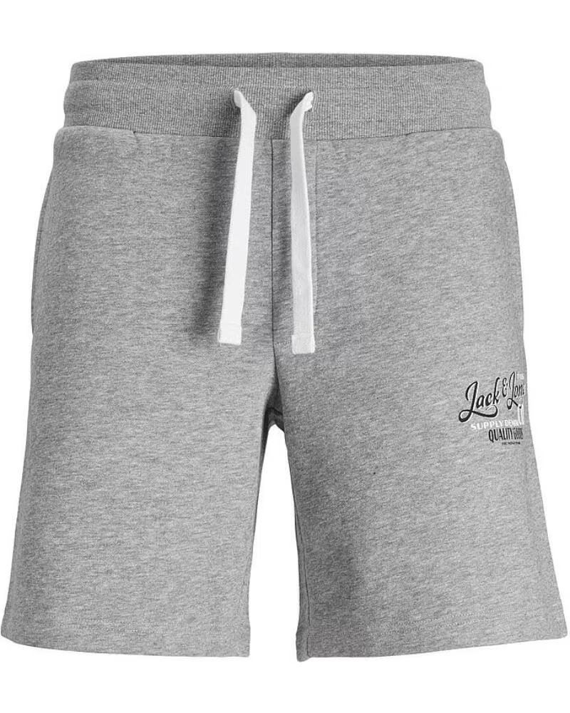 JACK AND JONES PANTALONCINI JPSTANDY SWEAT SHORT 12225087 GRIGIO GRIS