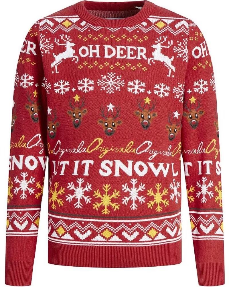 JACK AND JONES MAGLIONE JORHOHO KNIT 12221312 ROJO