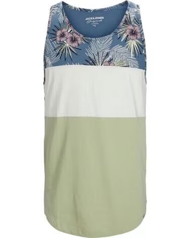 JACK AND JONES TRÄGERSHIRT JORVENICE BLOCK TANK TOP JNR 12210056 AZUL