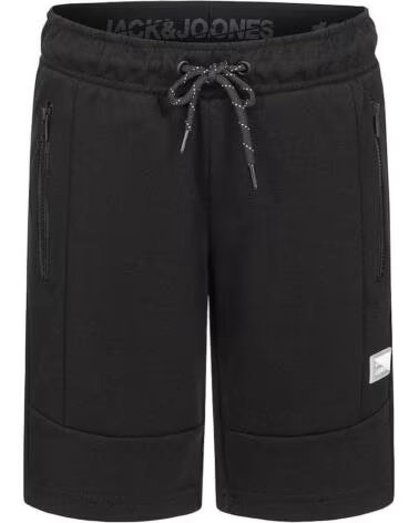 JACK AND JONES PANTALÓN CORTO JPSTAIR SWEAT SHORTS 12189855 NEGRO