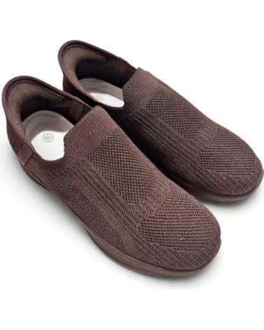 SAPATILHAS DESPORTIVAS DE MULHER TIMBOS 133660 ELÁSTICAS EM TECIDO CASTANHO MARRóN