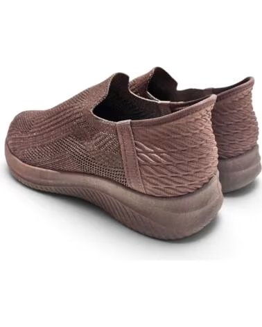 SAPATILHAS DESPORTIVAS DE MULHER TIMBOS 133660 ELÁSTICAS EM TECIDO CASTANHO MARRóN