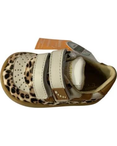 CRIOS CAICOS BLANDITOS 30049 CHAUSSURE ENFANT EN CUIR MOTIF ANIMAL BEIGE