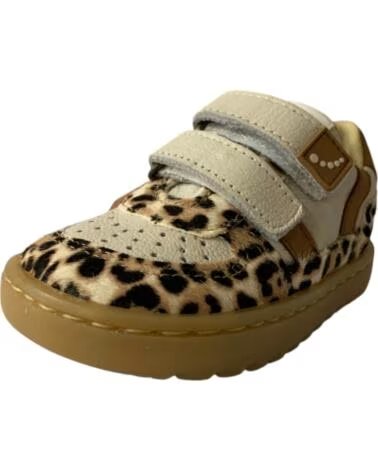 CRIOS CAICOS BLANDITOS 30049 CHAUSSURE ENFANT EN CUIR MOTIF ANIMAL BEIGE