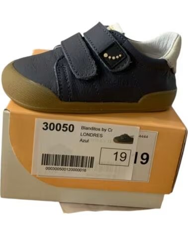 CRIOS LONDRES BASKETS PREMIER PAS EN CUIR BLEU AZUL