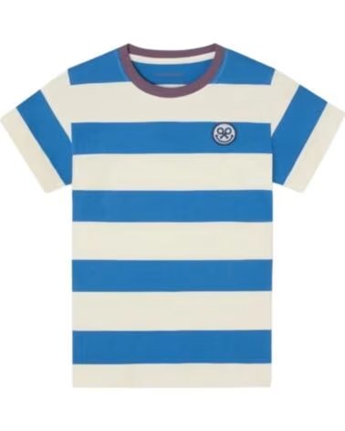 SILBON T-SHIRT MANGA CURTA MENINO RISCAS AZUL
