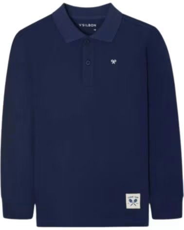 SILBON POLO INFANTIL DE MANGA LONGA AZUL