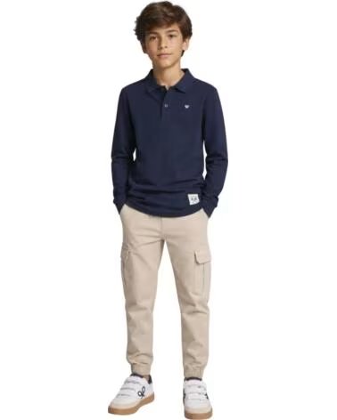 SILBON POLO INFANTIL DE MANGA LONGA AZUL