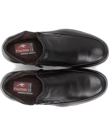 FLUCHOS BOTINES LUCA 87830 NEGRO PIEL