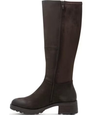JANA 25703 BOTTES HAUTES EN NUBUCK MARRON