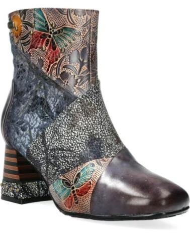 LAURA VITA TALAO-01 MEHRFARBIGE LEDERSTIEFELETTEN AZUL