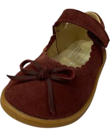 CRIOS TROYA MERCEDITAS IN PELLE ROSSA PER BAMBINA ROJO