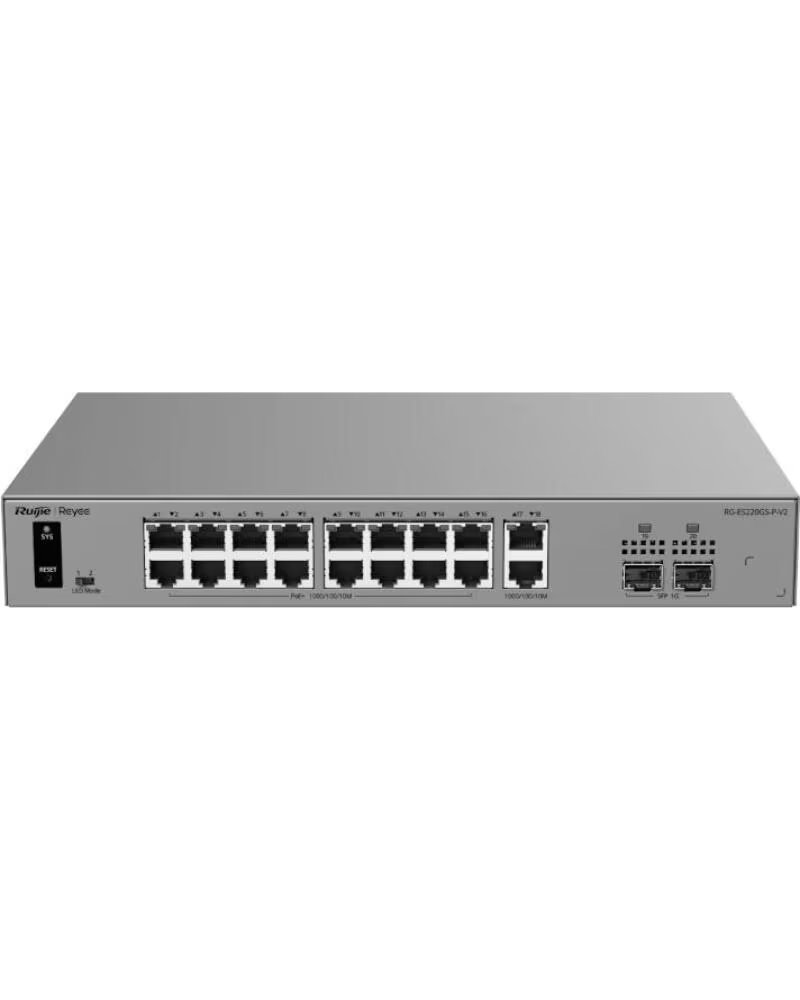 RUIJIE NETWORKS Reyee RG-ES220GS-P-V2 Switch Cloud 16P PoE 2P 1